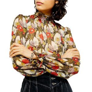 Topshop floral blouse